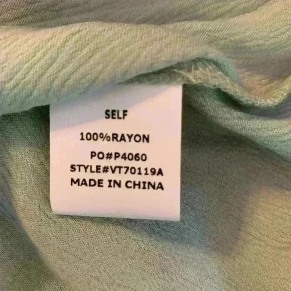 Vine and Love peasant style top with tassel ties size m, boho, festival, concert - Picture 7 of 7